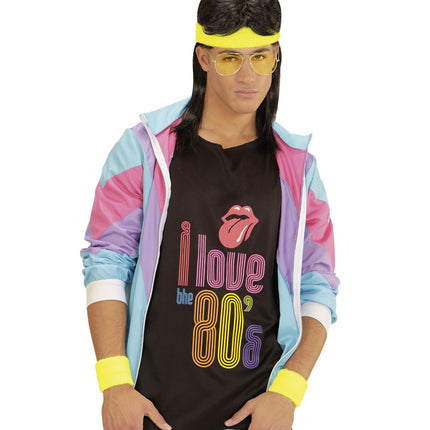 Neon gula svettband 2 delar