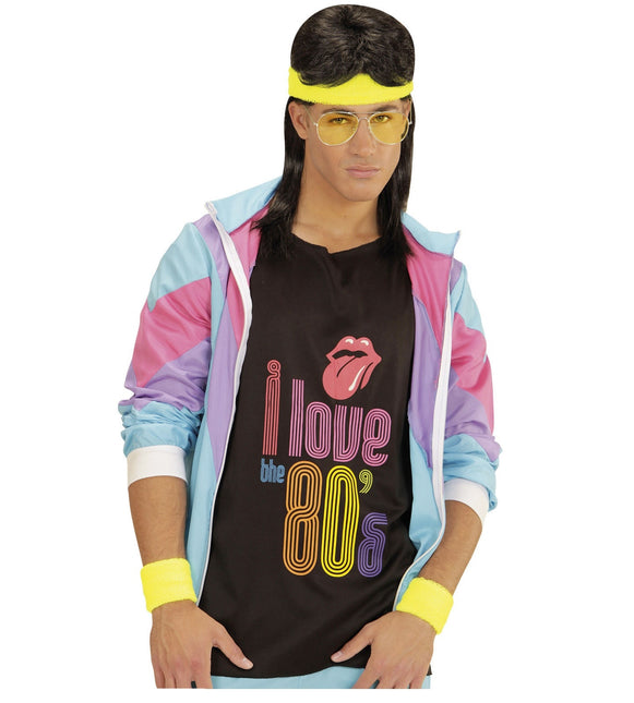 Neon gula svettband 2 delar