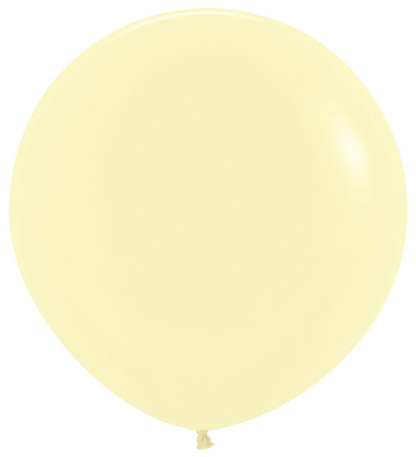 Ballonger Pastell Matt Gul 91cm 10st