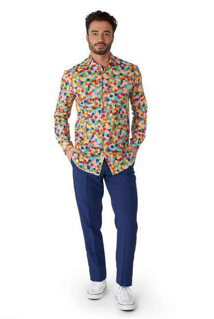 Party Confetti Skjorta Herr <tc>OppoSuits</tc>