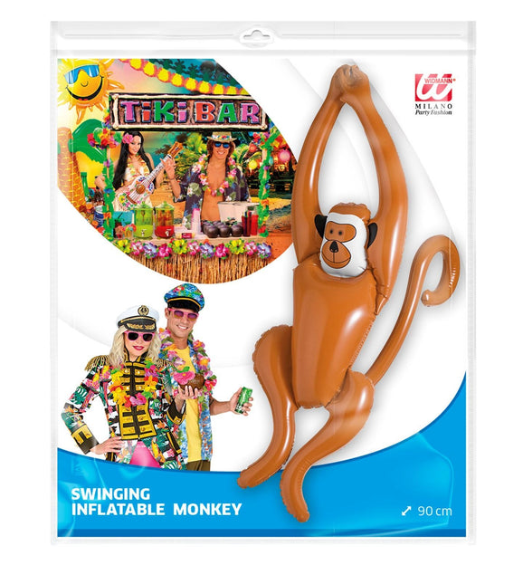 Uppblåsbar dansande apa 90 cm