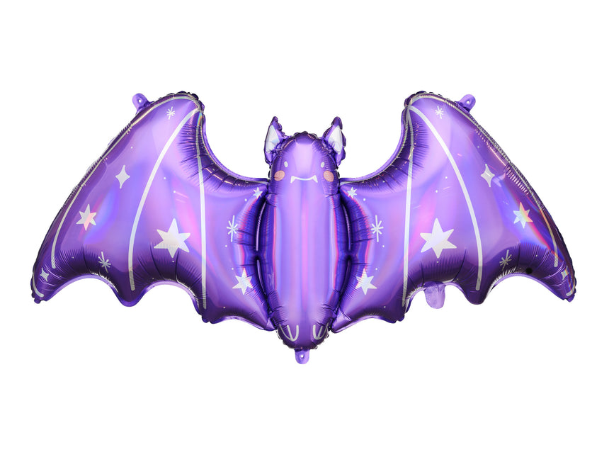 Lila Halloween Helium Ballong Bat Tom 51cm
