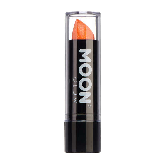 Moon Glow Neon UV Glitter Läppstift Orange 4,2g