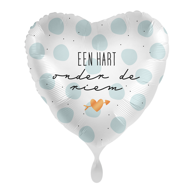 Ett hjärta under bältet Heliumballong tom 43cm
