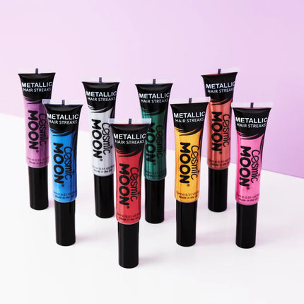 Cosmic Moon Metalliska hårstrån Röd 15ml