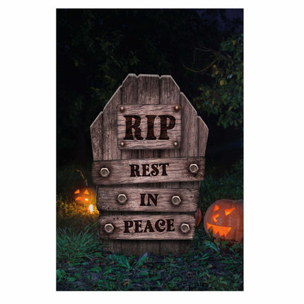 Halloween-dekoration gravsten Rip 56cm