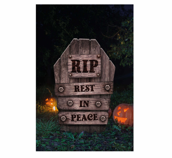 Halloween-dekoration gravsten Rip 56cm