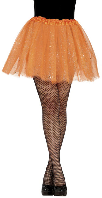 Orange Tutu Dam Glitter 40cm