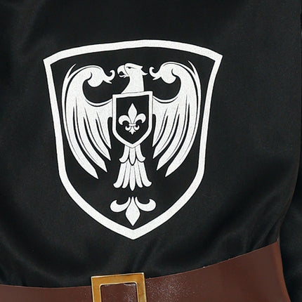 Riddardräkt Svart Pojke