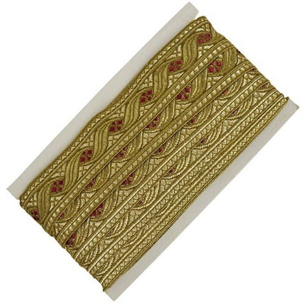 Sintband Classic Guld/Röd 40Mm Mätare