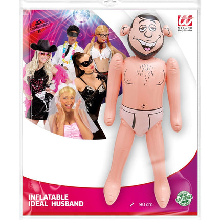 Uppblåsbar man 90cm