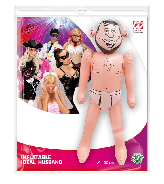 Uppblåsbar man 90cm