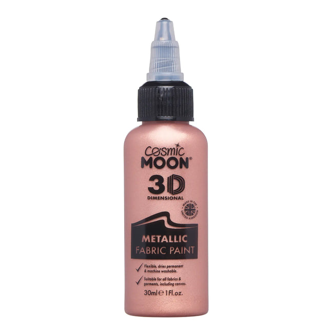Cosmic Moon metallisk tygfärg roséguld 30ml
