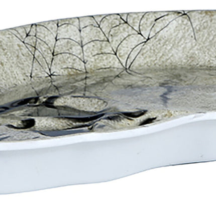 Halloween-bricka Skelett 25 cm