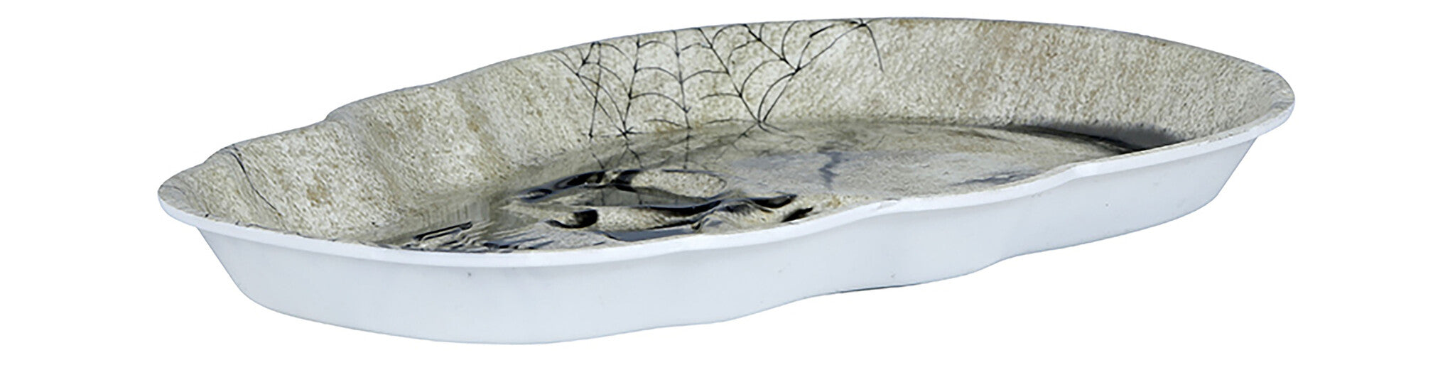 Halloween-bricka Skelett 25 cm