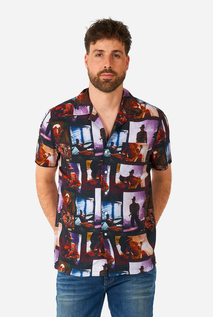A Nightmare On Elmstreet Skjorta Kort Ärm Herr <tc>OppoSuits</tc>