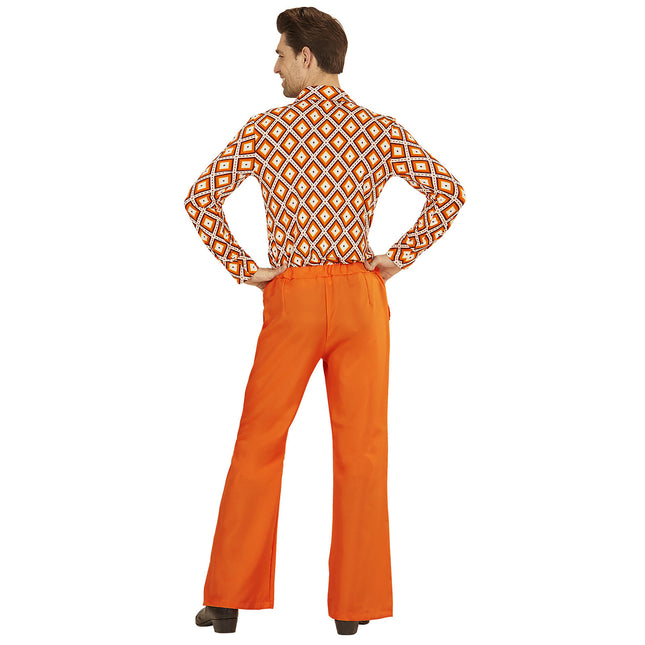 Disco 70S Byxor Orange Herr