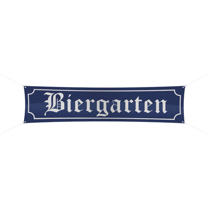Oktoberfest Gatuflagga Biergarten 1,8m