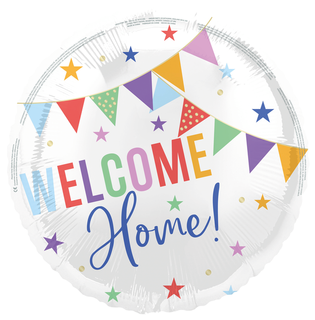 Välkommen hem Heliumballong tom 45cm