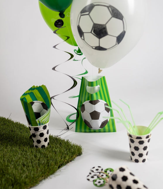 Fotbollsballonger Grön 30cm 8st