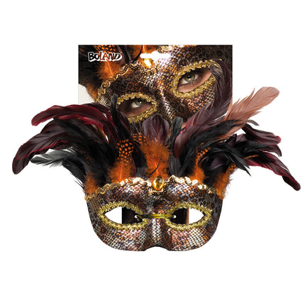 Halloween Mask Voodoo Fjädrar