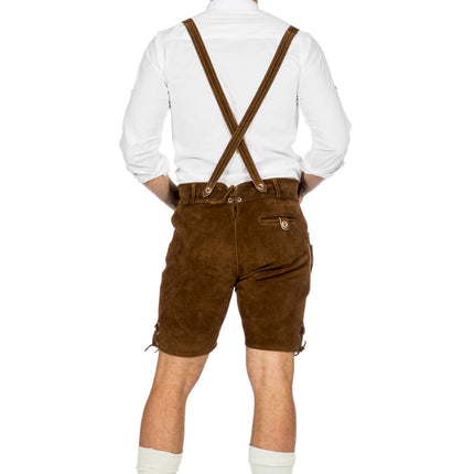 Brun Lederhose Herr Kort