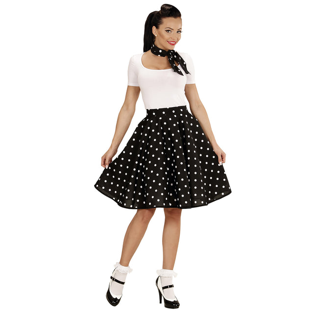 Rock N Roll 50S Kostym Set Svart 2 delar