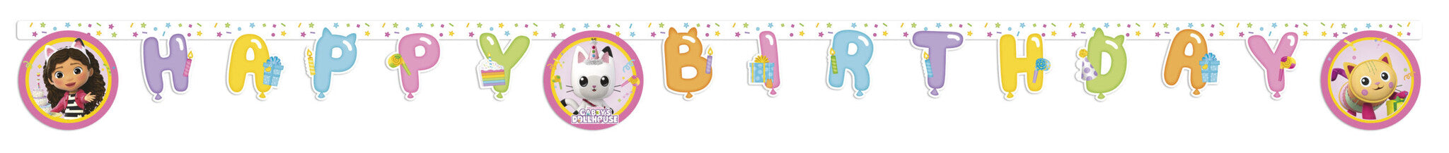 Gabby's Dollhouse Bokstavsgirlang 2m