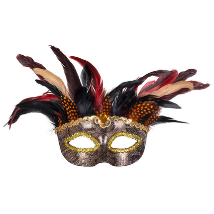 Halloween Mask Voodoo Fjädrar