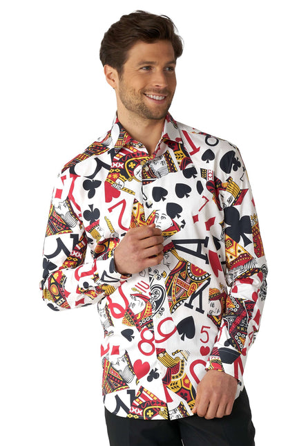 Casino Spelkort Skjorta Herr <tc>OppoSuits</tc>