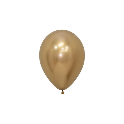 Ballonger Reflex Guld 12cm 50st