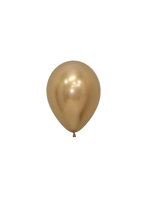 Ballonger Reflex Guld 12cm 50st