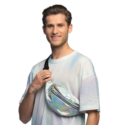 Silver Hip bag Holografisk