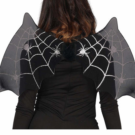 Svart Halloween Fladdermus med vingar 60cm