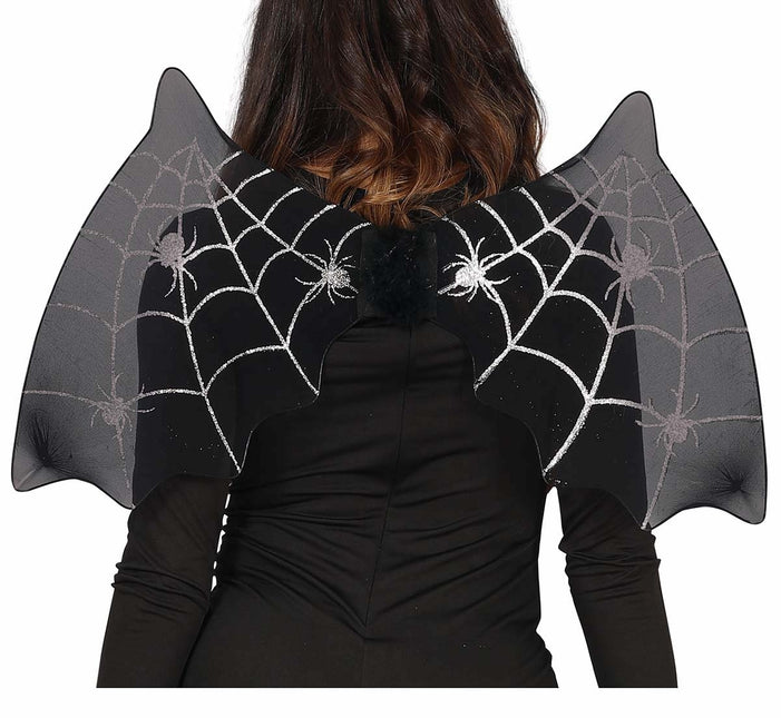 Svart Halloween Fladdermus med vingar 60cm
