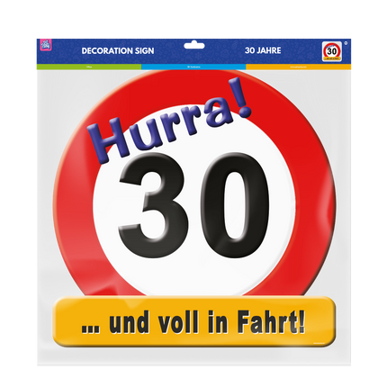 Dörrskylt 30 Jahre 50cm