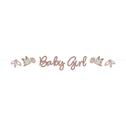 Födelsebokstavsgirlang Babygirl 2m