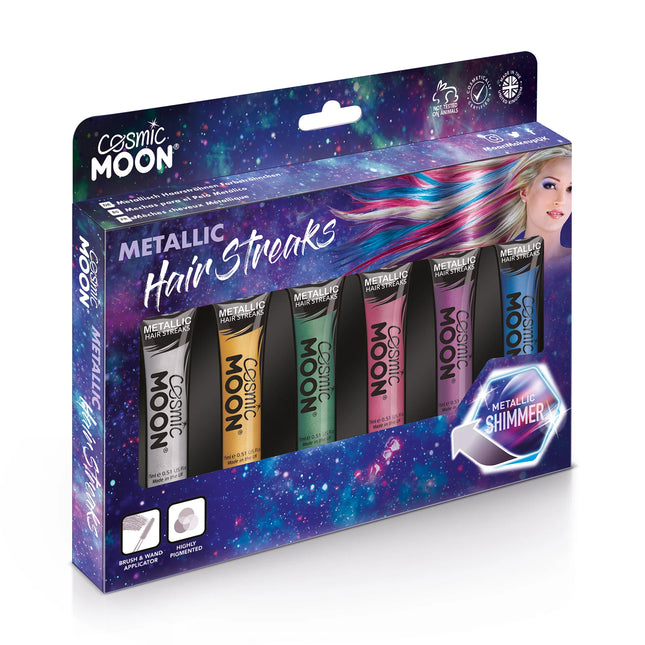 Cosmic Moon Metalliska hårstrån Blå 15ml