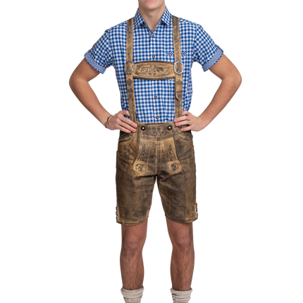 Lederhose Brun Herr Läder