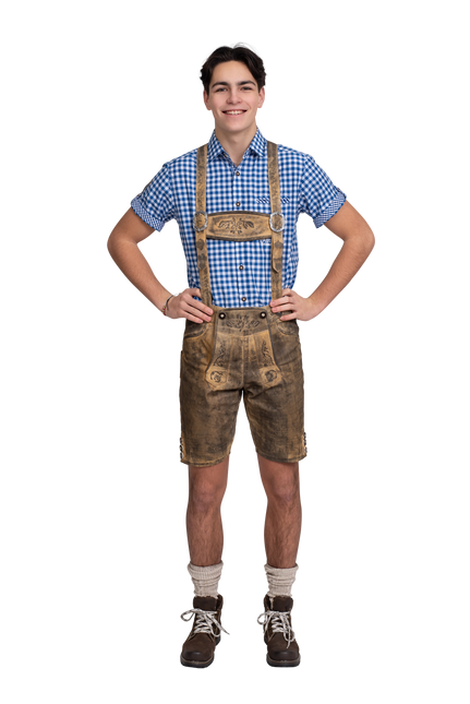 Lederhose Brun Herr Läder