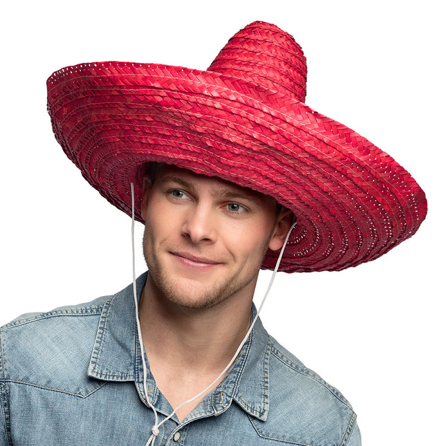 Röd Sombrero 49cm