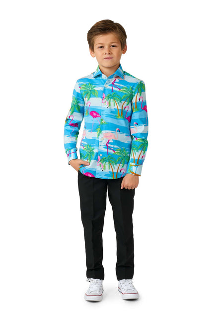 Hawaii Flamingo tröja pojke <tc>OppoSuits</tc>