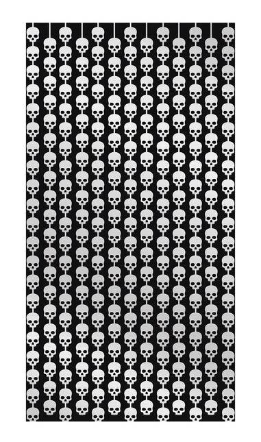 Halloween Dörrgardin Dödskallar 2m