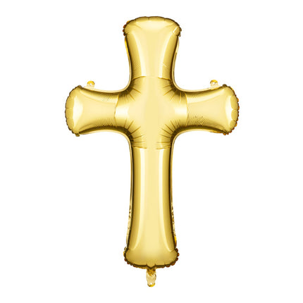 Kommunion Helium Ballong Kors Tom 1,3m