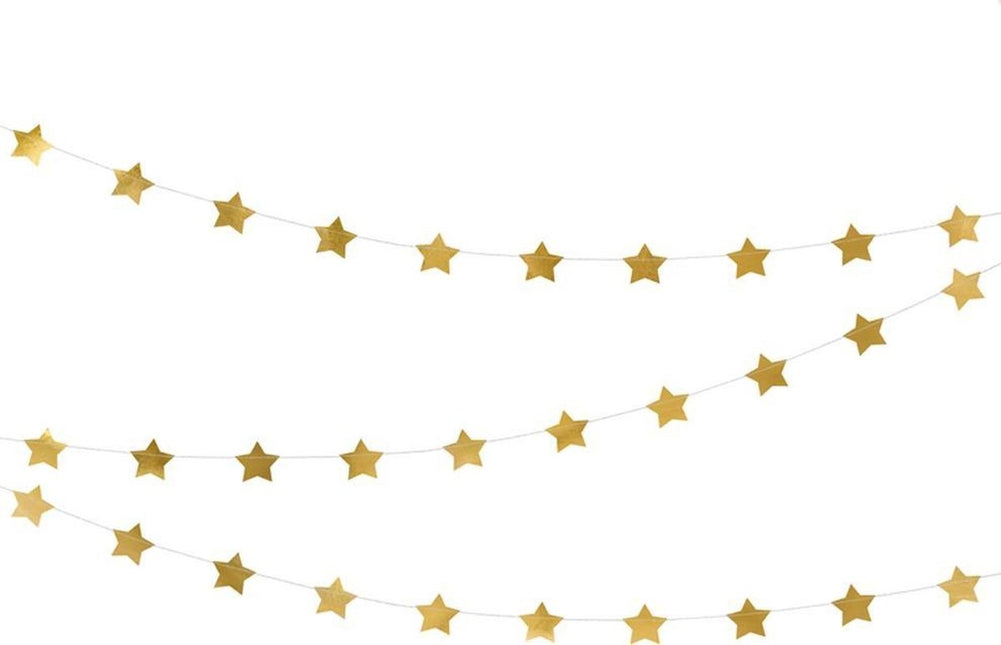 Stjärngirlang Guld 3,6 m