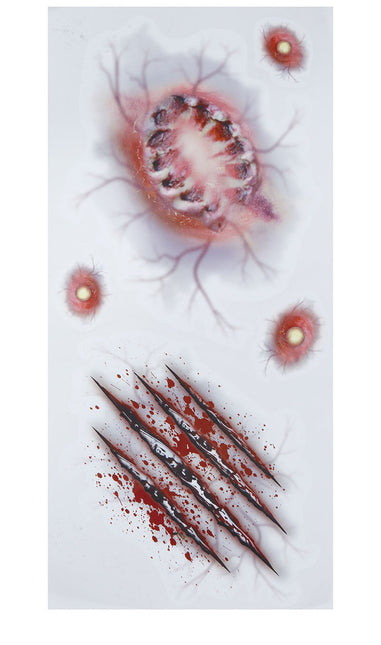 Halloween Falska tatueringar Sår