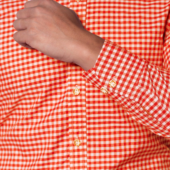Oktoberfest Blus Orange Herr