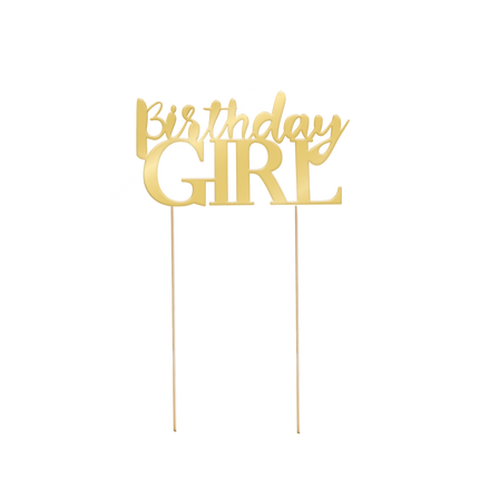 Födelsedagsflicka Tårtunderlägg Guld