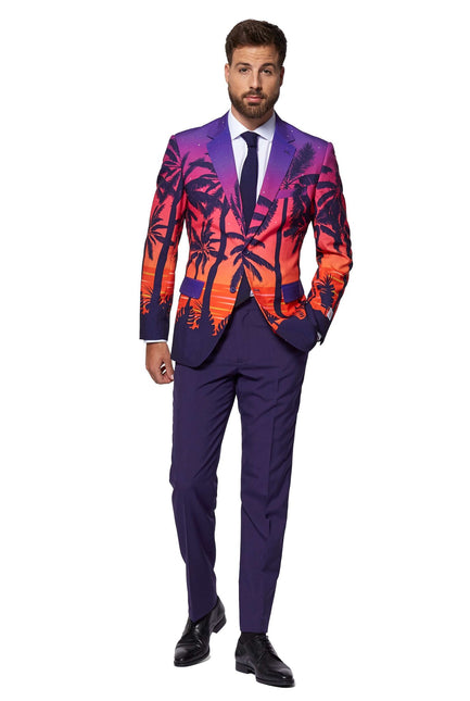 Hawaii Palm Tree Kostym Herr <tc>OppoSuits</tc>