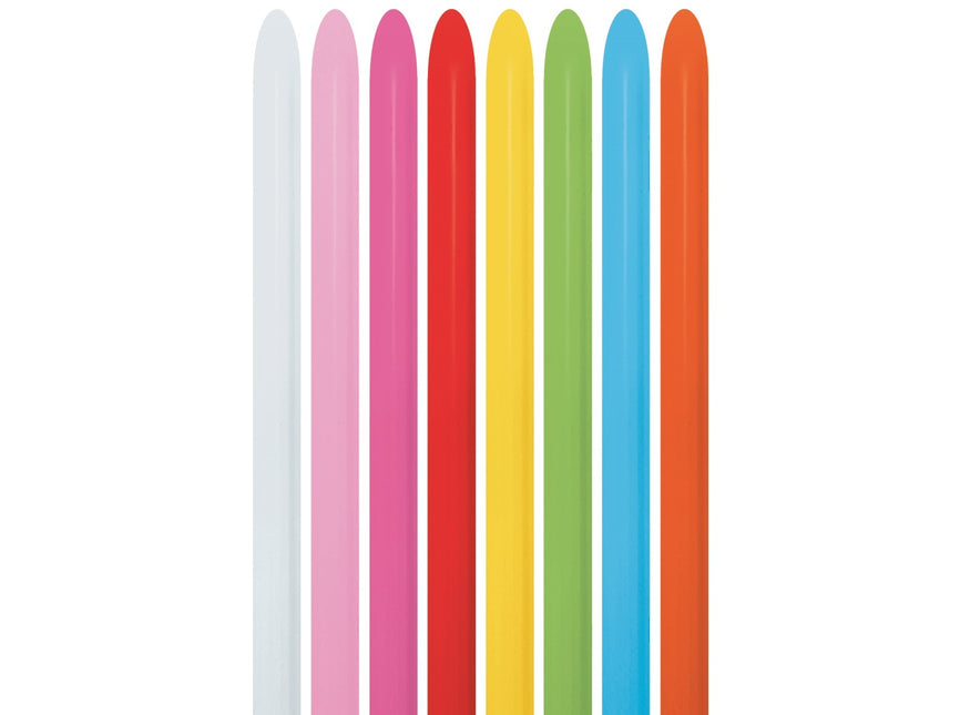 Modelleringsballonger Fashion Mix 2,5cm 152cm 50st